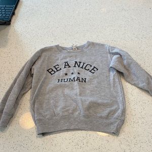 Be a Nice Human crew sweater